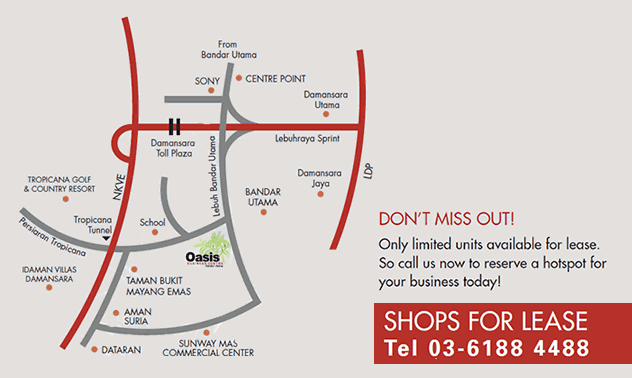 Oasis BU11 Location Map